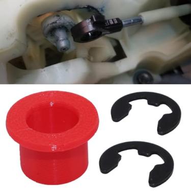 Imagem de Bucha de cabo de câmbio de atualização para Toyota Sienna 1999-2021 para Nissan Altima 1993-2021 Ilhó de extremidade de ligação de engrenagem com arruela de bloqueio, kit de reparo de seletor