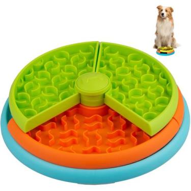 Imagem de Taça para cães Slow Feeder ATDOALL de 3 níveis para pequenos/médios/gr