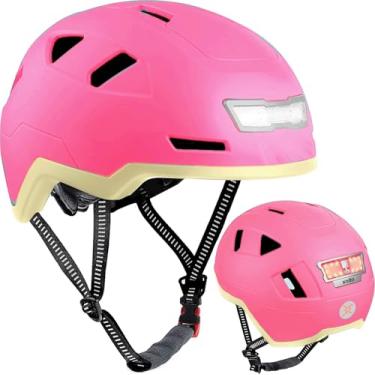 Imagem de XNITO Capacetes infantis de bicicleta para meninos e meninas | Ajuste de cabeça de 51 a 54 cm de circunferência | Certificado duplo CPSC e NTA-8776 | Capacetes multiesportivos com luzes LED, fivela