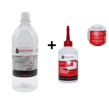 Imagem de Óleo Branco Maquina costura + Silicone Aviamento linha 100ML - SILICON
