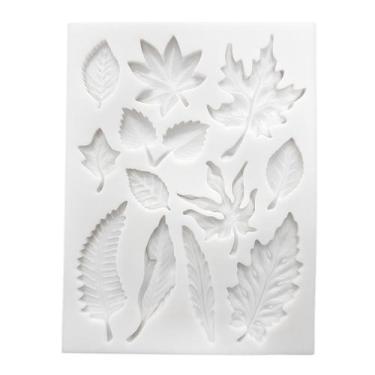 Imagem de Molde Folhas de Inverno Pasta Artesanato  -  Prime Chef