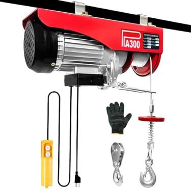 Imagem de FINYQBET Guincho Elétrico 300kg 12m - Dupla Carga (150kg/300kg), Altura Ajustável (6m/12m), Motor 600W Cobre Puro, IP54 - Ideal para Obras, Fábricas e Oficinas (220, Volts)