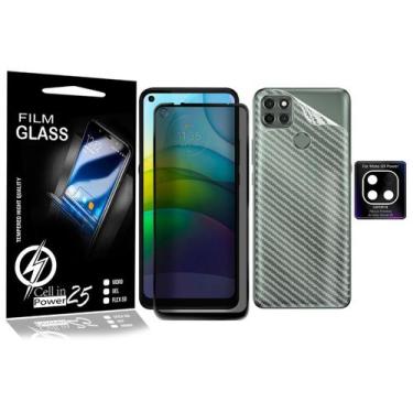Imagem de Película Privacidade Anti Spy + Traseira + Camera P/ Moto G9 Power XT2