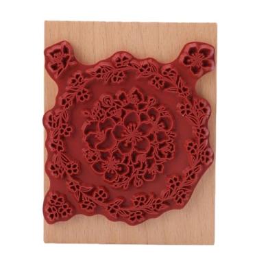 Imagem de TOPINCN Carimbo de Borracha de Madeira para Artesanato, Carimbos de Plantas Selos de Flores Carimbos Decorativos para Artesanato Cartões de Recados Cartas Fazendo o Planejador, Carimbo