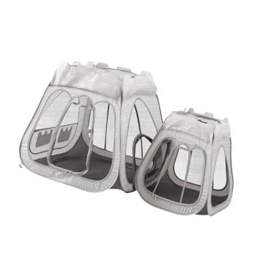 Imagem de Generic Cercadinho para gatos e gatinhos, cercadinho com 2 cômodos, casas e condomínios para gatos, abrigo, tenda, casa externa para gatos, gatinhos filhotes