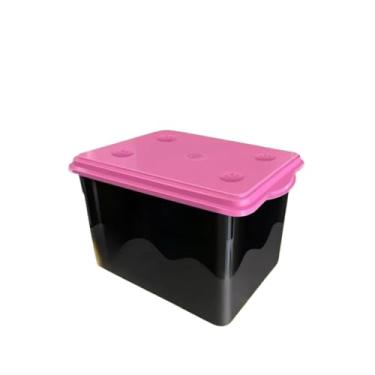 Imagem de Container Porta Ração 10KG + Pá Dosadora Com 20 Litros (ROSA)