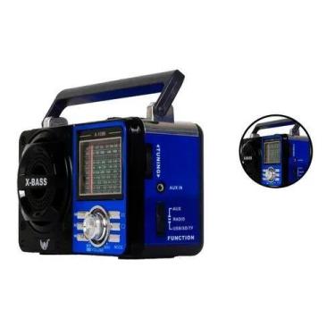 Imagem de Rádio Retro Portátil Fm Am Usb Aux Lanterna - KTS