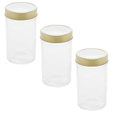 Imagem de Kit 3 Potes Vidro Borossilicato Tampa Visor Acrílico 500Ml
