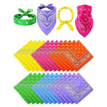 Imagem de Bandana tipo unidade de 36 peças Paisley para festa de Halloween - Uni