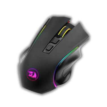 Imagem de Mouse Gamer Para Jogo Griffin M602-KS Sem Fio Wireless Preto - Redrago