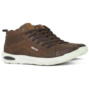 Imagem de Bota Masculina Ferracini Casual Pulse 24h Couro Legítimo Elástico Zípe