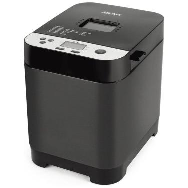 Imagem de Panificadora Automática com Personalização de Cor da Crosta, Tampa Transparente e Antiaderente, 110V 450W, Aroma Housewares, Preto