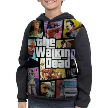 Imagem de Casaco Moletom Infantil Gta The Walking Dead - smoke, Preto, 2