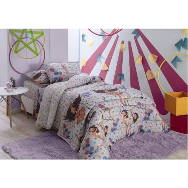 Imagem de Kit Cobre Leito Solteiro Dupla Face 245x160cm Lira Happy Day