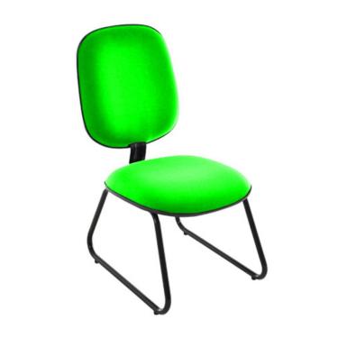 Imagem de Cadeira para Igrejas Evangélicas Diretor Trapézio para Escritório Linha Uno Verde