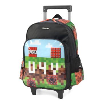 Imagem de Mochila Rodas Escolar Pixel Up4You Luxcel IC37762UP Preto