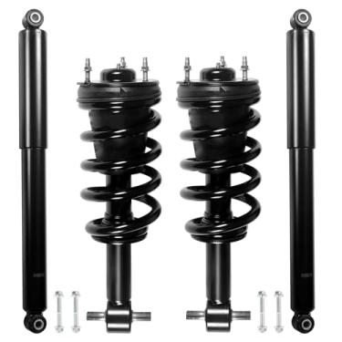 Imagem de Peforway Conjunto de amortecedores dianteiros e traseiros de 4 peças adequado para Chevy Silverado 1500 2007-2013, GMC Sierra 1500, substitui 4345074 139105