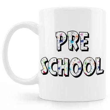 Imagem de BESERH Caneca de café para professor pré-escolar, pré-escolar, creche, professor, agradecimento, presentes para mulheres, Boho Teachers, caneca de café de cerâmica 325 ml