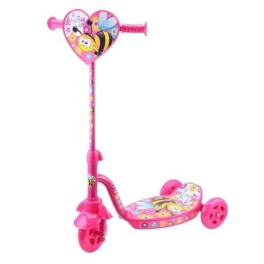 Imagem de Patinete Infantil Estampado Bee 3 Rodas Rosa - Lotus
