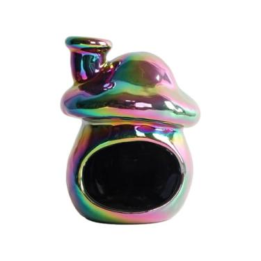 Imagem de BLWOTMOR Queimador de Incenso em Formato de Cogumelo, Porta-, Porta-velas para Velas de Chá, Queimador de Sálvia para Decoração de Mesa, Presente de