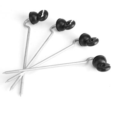 Imagem de Os Isoladores Pretos do Cargo da Cerca Elétrica do Deslocamento de 50Pcs Protegem o Fio Dos Animais Com Segurança para a Segurança