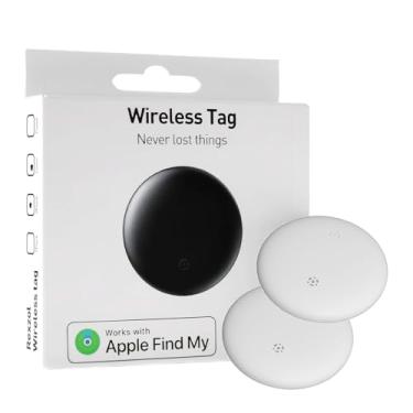 Imagem de Etiquetas de rastreadores de ar, Airtags Bluetooth, rastreador inteligente, etiqueta de navegador GPS, localizador funciona com o aplicativo Find My da Apple (apenas iOS), localizador para chaves