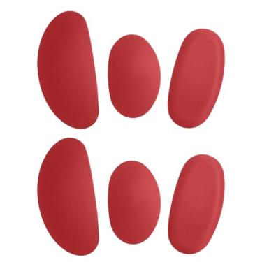 Imagem de Sissatthai 6 peças costelas de cerâmica de silicone ferramenta de argila cerâmica, ferramentas de escultura de argila de cerâmica de silicone para acabamento, modelagem e remoção de marcas de dedo