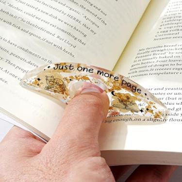 Imagem de Marcador de livro de resina de flor de aniversário personalizado, marcador de livro para presentes de aniversário de Natal, acessórios de leitura de anel de polegar feitos à mão com flor personalizada