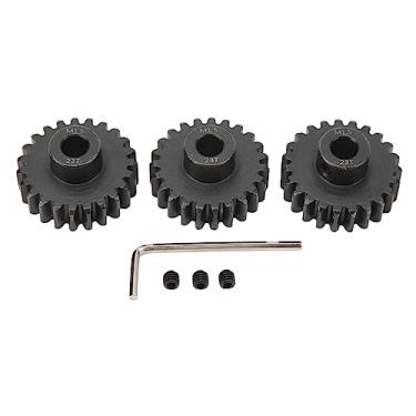 Imagem de Ainoli 3 peças de aço M1.5 conjunto de engrenagem de pinhão de motor de 8 mm com parafuso de fixação M5 para carro RC 1/5 1/8 1/10 (Dar)