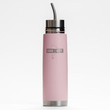 Imagem de Copo de viagem Mate Listo Autocebante – Garrafa térmica de erva-mate de aço inoxidável de 500 ml com Bombilla (rosa macia)