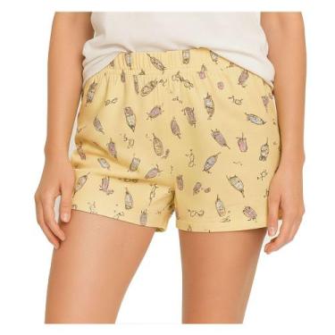 Imagem de Short feminino Pijama Malwee 100013332 Estampado, Estampado, GG
