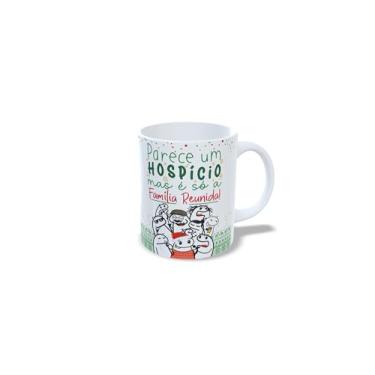 Imagem de Caneca de Cerâmica 325ml Tema Natal, Gente que Ama Panetone, Branca com Estampa Natalina (9)