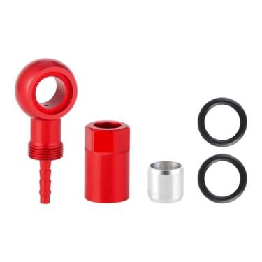 Imagem de Zxpjkyu Kit de Conexão Banjo para Mangueira de Freio a Disco, Substituto, Kit de Conexão Banjo para Mangueira Hidráulica para Ciclismo Ao Ar Livre, Vermelho