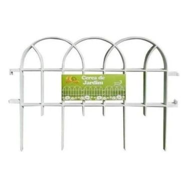 Imagem de Cerquinhas Decorativa Kit 15 P/jardim Romana Branca 6,40 Mts - Wlplast