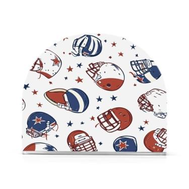 Imagem de xigua Porta-guardanapos de acrílico, porta-guardanapos de bola de futebol americano e capacete para mesas cozinha restaurante decoração de casa, suporte decorativo moderno para guardanapos de coquetel