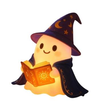 Imagem de Generic Abajur de mesa fantasma, luminária de cabeceira, luminária de mesa com estatueta de fantasma de Halloween para quarto de bebê