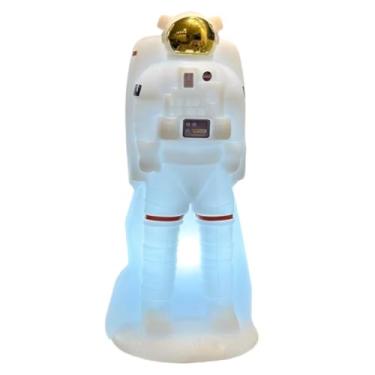Imagem de Luminária Astronauta 3D de Mesa Decorativa – Bivolt, Soquete E27, para Quarto Infantil, Escritório e Espaço Criativo