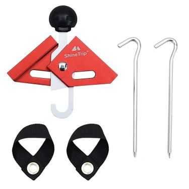 Imagem de Dicas de Barraca Caps - Tampa Superior Liga Alumínio com Punção Dedal Vara Toldo Acessórios Suporte para Camping Trekkin