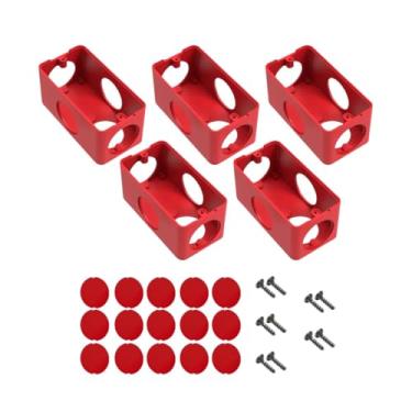 Imagem de Kit Condulete 5 Entradas 3/4 Polegadas PVC Anti-Chama 5 Unidades (Vermelho)