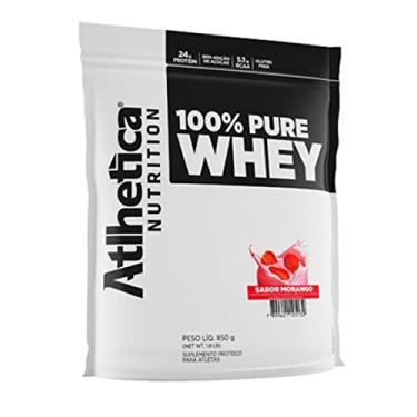 Imagem de 100% Pure Whey (850G) Refil - Sabor Morango, Atlhetica Nutrition