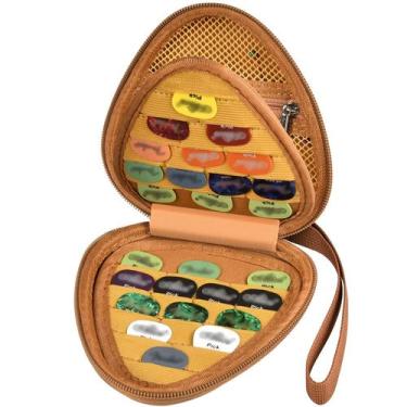 Imagem de O estojo porta-palhetas de guitarra para guitarra elétrica acústica co