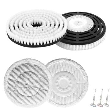 Imagem de HUIAWAY Cabeça de escova de substituição para esfregão a vapor para esfregão a vapor Shark S7000/S7001/S8201 Series - Cabeças de escova de atualização com cerdas de nylon, pisos de madeira e azulejo