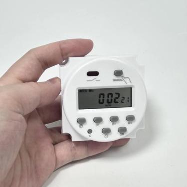 Imagem de Interruptor de relé temporizador programável semanal de energia LCD di