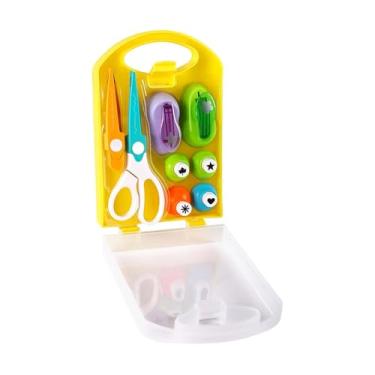 Imagem de shamjina Conjunto de 6 furadores de papel versáteis com tesoura para projetos artísticos, fotos e confecção de cartões de papelão.