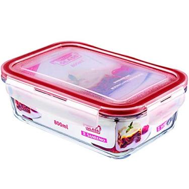 Imagem de Pote de Vidro Retângular 800ml Sr73 - Sanremo