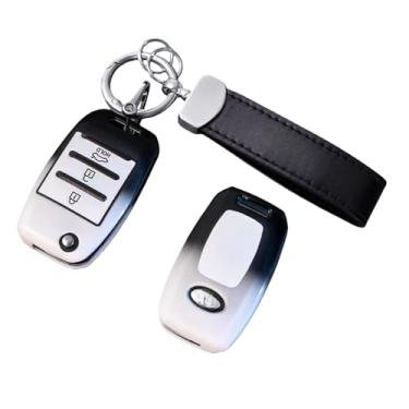 Imagem de Moda TPU Caso Chave Do Carro Bolsa Shell Compatível com Kia RIO 3 K2 K3 K4 K5 Sportege Picanto Optima Soul Ceed Sorento Forte Stinger Acessório(Style 5)