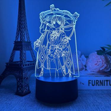 Imagem de Luz noturna LED 3D Plants Zombies Wanderers que mudam de cor