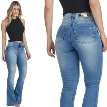 Imagem de Calça Jeans Feminina Flare Classic HNO Azul Bleach - HNO Jeans, 40