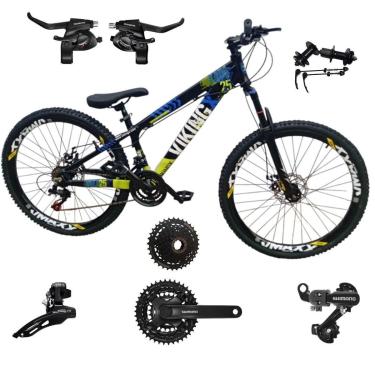 Imagem de Bicicleta 26 VikingX T25 24v Cubo K7 SHIMANO Freeride Pneu 26 Cravudo-Unissex