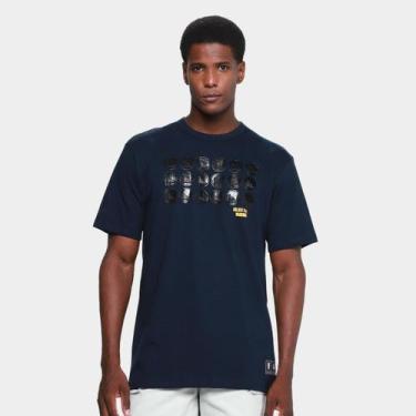 Imagem de Camiseta NBA Golden State Warriors Mitchell & Ness Masculina, Marinho,